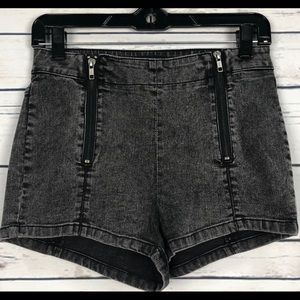 $165 NWT KOOPLES medium gray high waist shorts